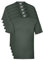 Fruit of the Loom Valueweight 5 Pack T-Shirt, Vert (Bottle Green 38), Large (Lot de 5) Homme