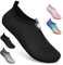 Badeschuhe Strandschuhe Wasserschuhe Aquaschuhe Schwimmschuhe Surfschuhe Wassersport Beach Pool Surfen Yoga für Damen Herren, Kd.schwarz, 41/42 EU (Asian: 42/43)
