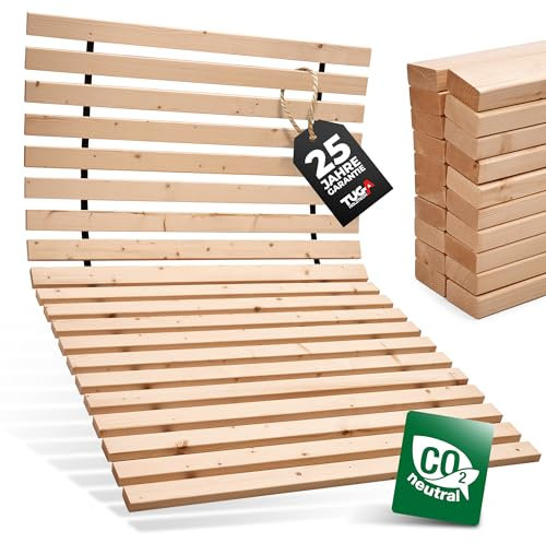 TUGA - Holztech Rollrost Lattenrost 100 x 220 cm 29mm 500kg stabilster Bettrost Rolllattenrost