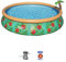 Bestway Fast Set Swimming Pool, 15' x 33 Fun Tropical Design for kids and adults