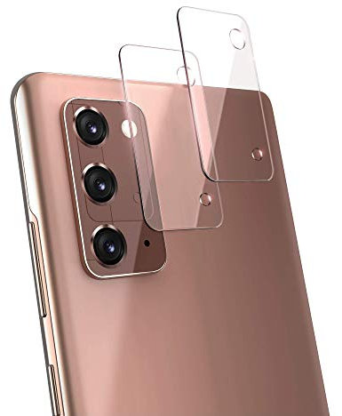 ULAK 2 pièces Verre Trempé Protecteur pour Galaxy Note 20 Caméra Arrière [Dureté 9H] Transparente Anti-Rayures [sans Bulles] Résistant Vitre Protection écran pour Samsung Galaxy Note 20 5G