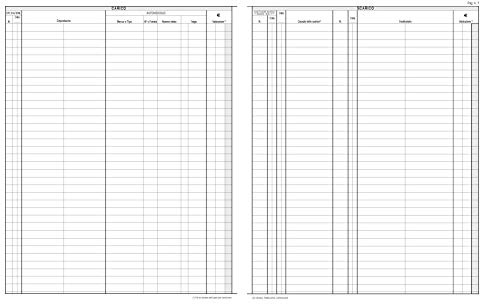Registro Scarico Scarico Per Autoveicoli In Deposito 47 Pagine Numerate Registro Per Autosaloni