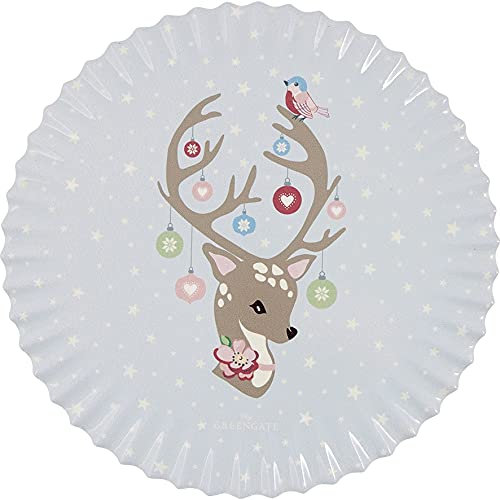 GreenGate Dina Untersetzer rund Pale Blue 20 cm