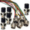 Lsgoodcare 10Pcs GX16-4pin Male Aviation Connector Power Electrical Terminal Wire Line Socket with 20Awg 7.87Inch Cable & 16MM 4Din Female Air Plug Sockets