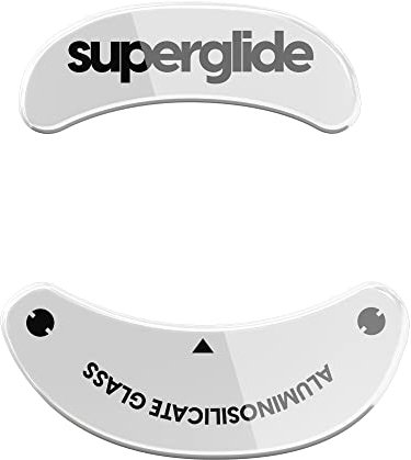 Pulsar Gaming Gears Superglide – Patins de Souris en Verre Ultra résistant, Ultra Rapide, Lisse et Durable pour Vaxee Zygen NP-01/Outset AX [Blanc]