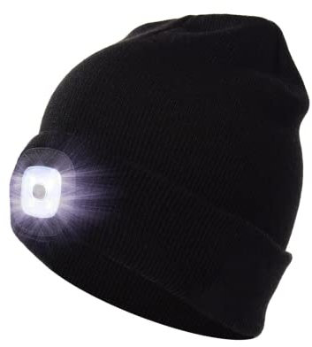 MMOBIEL Mütze mit Licht - LED Mütze mit Lampe - Licht Aufladen - Unisex