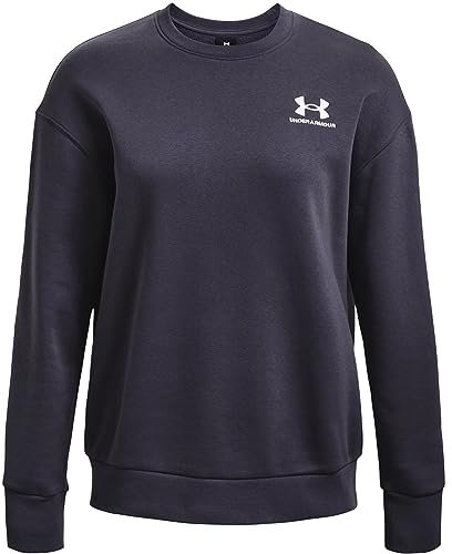 Under Armour Women's Ua Essential Fleece Crew Sweatshirt 558 Tempered Steel M