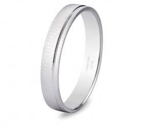 ARGYOR - Liam - Ehering Weißgold 18 Karat - 3,5 mm - 64