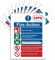 RubiGo Lot de 10 panneaux d'avertissement d'action incendie, autocollants brillants de 20 x 15 cm, panneaux de sécurité incendie, panneaux de signalisation incendie, panneau d'évacuation d'incendie
