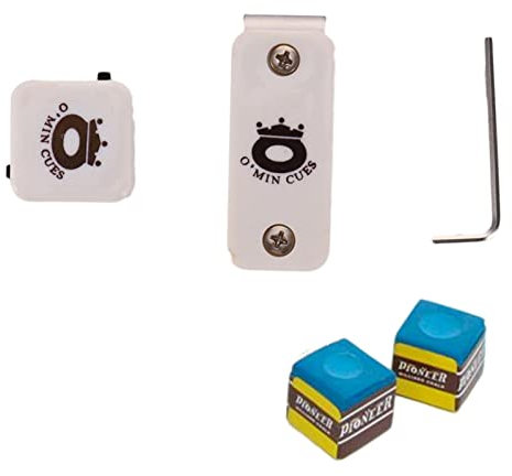 Bexdug Portagesso da Biliardo - Magnetic Billiards Pool Table Stecca Porta Gesso con Clip da Cintura - Accessorio Portatile per Scatola di Gesso per Stecca da Biliardo per Clip da Cintura