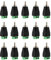 Greluma 15 Stk Cinch-Stecker für Lautsprecherkabel, Cinch-zu-AV-Schraubanschluss, Phono-Cinch-Stecker, lötfreier Typ