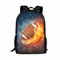 xixirimido Kinder-Schulrucksack für Jungen und Mädchen, Schulterrucksack, Tagesrucksack, Wasserfeuer-Rugby, Einheitsgröße, Lässiger Tagesrucksack