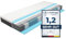 BMM Matratze 100x200 cm easyone H3 mittelfest/Boxspring Boxspring 5-Schicht-Hybrid-System/Taschenfederkern trifft Schaumstoff/ergonomische 7 Zonen Matratze Höhe 22 cm/Matratzen Made in Germany