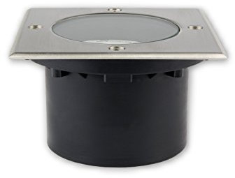 LICHT DISCOUNT Dimmbar 7 W GX53 230V LED Bodeneinbaustrahler Eckig IP65 flach neutral weiß Bodenleuchte für Garten Weg Leuchte