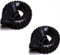 2er Set Reifen 4.10-6 – Stollenreifen inkl. Schlauch, Ersatzteil für Kinderquad, Bollerwagen und Rasentraktor, 6 Zoll, max. Belastung je Reifen 80 kg, Schwarz