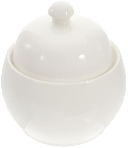 LIFKOME Ciotola Per Zuppa Coperchio in Ceramica Piccola Pentola Per Stufato Domestico Contenitore Per Alimenti Coperchio Adatto Per Dessert e Stufati