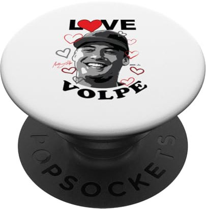 Ich liebe Anthony Volpe New York Baseball MLBPA PopSockets mit austauschbarem PopGrip