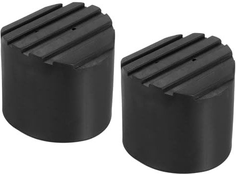 PATIKIL Ladder Non Slip Feet 3.4/85mm, 2Pcs Rubber Round Foot Protective Mat Cushion Replacement for Telescopic Folding Extension Ladder Protection, Black