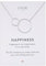 LUUK LIFESTYLE Filigrane Halskette mit Kreis Anhänger, Geschenk für Freundin, Schmuck für Frauen, wasserfeste Kette aus Edelstahl, silber