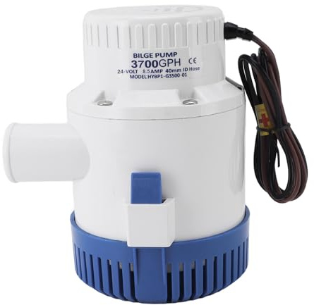 Plomería Marina para Barcos de 3700 GPH, Bombas de Sentina Eléctricas de bajo Ruido, Bombas de Sentina Automáticas de Prevención de Sobrecalentamiento para Fumigación Agrícola,