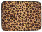 Housse de protection pour ordinateur portable de 13 pouces en tissu Oxford résistant aux chocs avec motif léopard