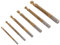 Brocas de Sierra, 6 Piezas Brocas de Sierra en Espiral HSS Brocas de Corte Lateral Dentadas para Madera Metal Plástico, Varios Tamaños, Brocas Extralargas