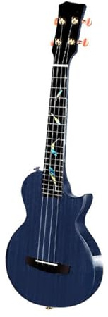 Ukulele Komplette Einzel-Ukulele Plus Shock 26-Zoll-Mahagoniholzfarbe Elektrobox-Modell(Color:Blue)