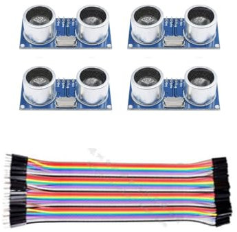 4 Stück Ultraschall Modul Kompatibel für HC-SR04,Ultraschall-Modul Abstandssensor,Unterstützt 3.3-5v für Arduino UNO, Roboter, XBee, ZigBee usw.