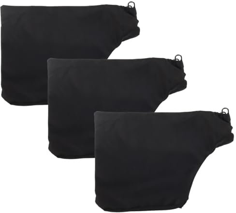 3 PCS Dust Bag Mitre Saw Dust Bag,Anti-Dust Saw Dust Cover Bag with Zipper Easy to Carry and Store Suitable for 255 Miter Accessories Replacement Easy Disposal of Dust (Black)