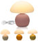 Pilz Nachttischlampe Tischlampe, led pilz tischleuchte, Mushroom Lamp mit Keramikbasis, Dimmbar Tischleuchte Deko Wohnzimmer für Schlafzimmer, Deko für Kinderzimmer, Schlafzimmer & Wohnzimmer (Rosa)