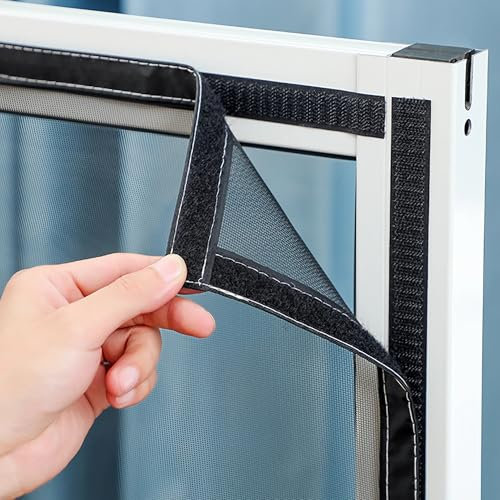 Mosquitera Ventana Gatos Acero Inoxidable - Anti-Mosquitos y Anti-Gatos, para Ventanas Francesas Reemplazar Patio(80x260cm)