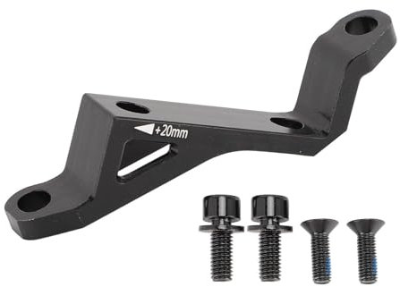 Senrusa Disc Brake Adapter Flat Mount to Post Mount Aluminum Alloy 74mm to 34mm Black for 160 180 Discs