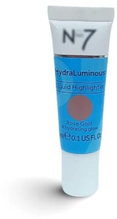 HydraLuminous Liquid Highlighter - Rose Glow by Nō 7 | A Hydrating Glow | 3mL [Mini Size]