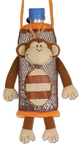 Stephen Joseph SJ670199 Children's Monkey Bottle Holder, Polyester, Brown