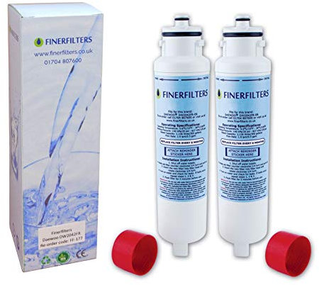 Finerfilters Lot de 2 filtres glace & eau pour réfrigérateur congélateur pour Daewoo DW2042FR-09