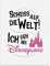 TypeStoff Kunstdruck, Poster mit Spruch – ICH GEH INS DISNEY-LAND - Typografie-Bild auf hochwertigem Karton - Plakat, Druck, Print Wandbild - KD-00029-L