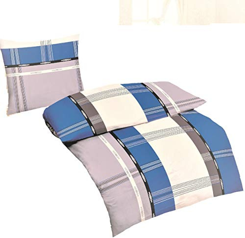 Dresscode 4tlg Wende Bettwäsche in Mikrofaser Übergröße Bettbezug 155x220 Kissenbezug 80x80