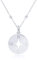 WANDA PLATA Compass Pendant Necklace for Woman Sterling Silver 925, Jewelry, Round Pendant