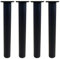 Lot de 4 pieds de meubles de cuisine en Aluminium - Réglables - Ronds - pied de support pour canapé de meuble capacité de charge 100 kg-40cm-Noir