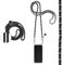 Jalouza Handykette, Kordel & Hülle Bundle kompatibel mit iPhone 12 & 12 Pro - Metallkette in Schwarz-Silber und Kordel in Farbe Schwarz-Silber Plus Handyhülle zum umhängen
