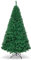 GIANTEX Sapin de Noël Artificiel 210 cm, Arbre de Noël Décoration Intérieur en PVC avec 950 Branches, Support en Métal, Arbre Décoratif pour Maison, Bureau, Apparence Réaliste