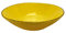 Lot de 6 assiettes creuses en céramique Materia 23 cm Arcucci (jaune)