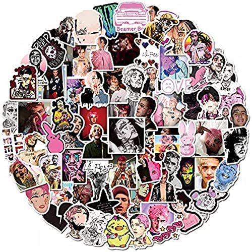 Singer Lil Peep Aufkleber Packungen 50 Stück Laptop Wasserflaschen Skateboard Helm Fahrrad Hypebeast Teens Bomb Aufkleber