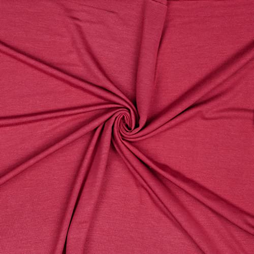 Modal-Jersey Modalstoff 27 Farben 0,5x1,45m Jerseystoff Tencel(TM) Modal Oeko-Tex zertifiziert, Farbe:fuchsia