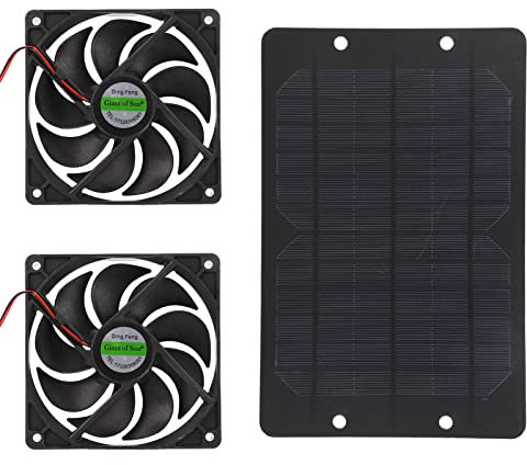 Double 3000 tr/min 200 CFM réduit efficacement la température plastique étanche pour poulailler ventilateur solaire Panneaux solaires monocristallins