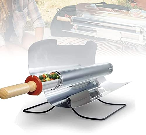 Parrilla Solar Portátil, Cocina De Horno Solar para Barbacoa, Cocina De Barbacoa De Acero Inoxidable para Exteriores Que Cocina Al Sol, Ideal para 2-3 Personas Que Acampan