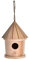 Casetta per esterni - Nido di colibrì in legno fai da te per appendere all'aperto - Pet Cottage per Wren Swallow Sparrow Hummingbird Finch Hut Sysdisen