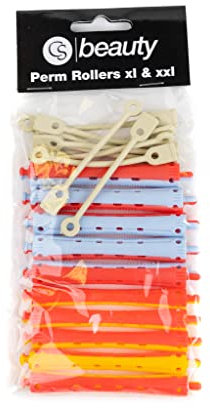CS Beauty Classic Long Vented Perm Rod Rollers Pack of 10 - Curlers Styling