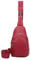 ITALYSHOP24 OBC Damen Bodybag Sling Tasche Rucksack Gürteltasche Crossbag Crossover Schultertasche Crossbody Brusttasche Umhängetasche Pink V1.1
