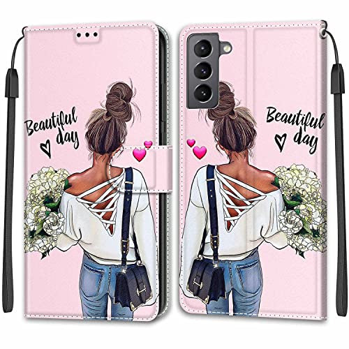 Handyhülle für Samsung Galaxy S22 Hülle Leder für Samsung S22 Hülle Klappbar Leder Flip Wallet 360 Grad Stoßfeste Case Schutzhülle für Samsung Galaxy S22 5G Hülle